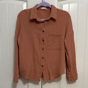 Brown Textured Shirt